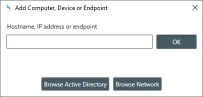 Add Computers, Devices and Endpoints Dialog