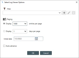 IIS Log Viewer Options