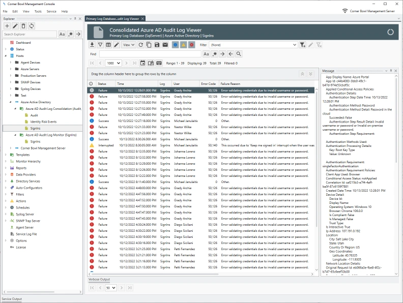 Consolidated Azure Active Directory Audit Log Viewer