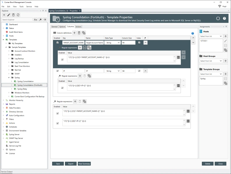 Normalizing FortiAuth switch log entries.