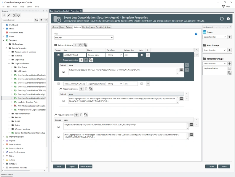 Normalizing Security Event Log entries.