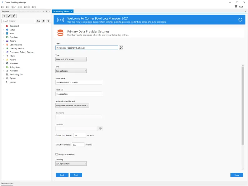 Configure SQL Server