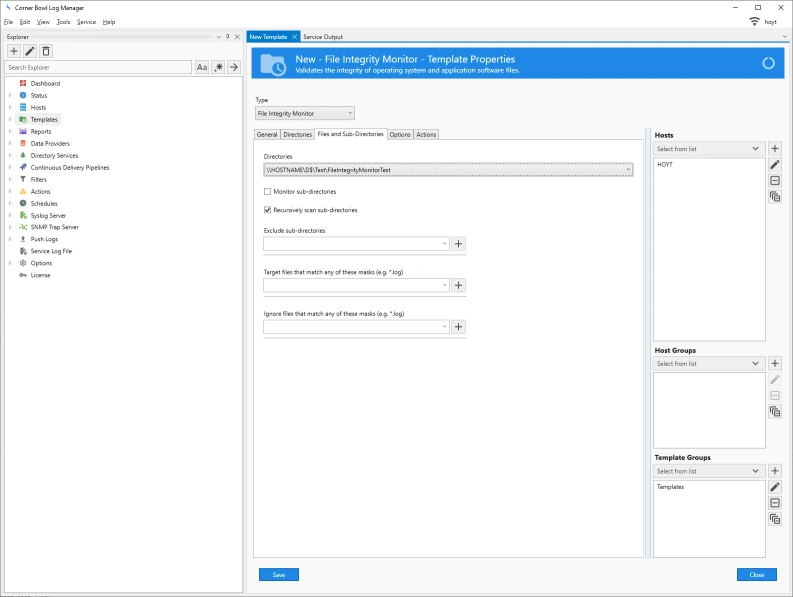 Select Files and Sub-Directories