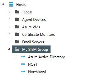 Simple SIEM Report Host Group