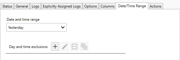 Date Range Options