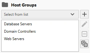 Select Host Groups